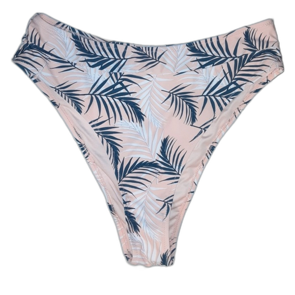 Cupshe XXL Floral Leaf Print High Leg Cheeky Bikini NWT